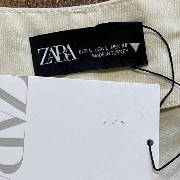 NWT ZARA Modal Blend High Rise Wide Leg Pleat Front Trouser Pants SIZES 12,16 - Picture 8 of 12
